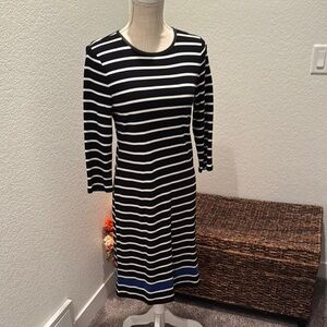 Black and White Striped Dress